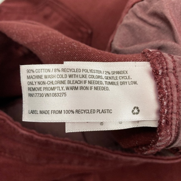 Ava & Viv Skinny Women's size 24W Red Denim Jeans - Picture 4 of 4